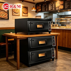 Forno Elettrico Commerciale Portatile per <span class=keywords><strong>Pizza</strong></span> a Gas ed Elettrico con Piano in Pietra da 12-16 Pollici - Product Image 1