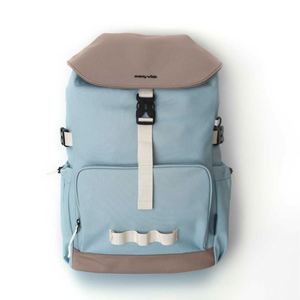 Buckle College-style Cover Laptop <b>Backpack</b> Breathable Durable Contrasting Color Polyester <b>Drawstring</b> Large Capacity Fashionable - Product Image 3