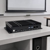N100 4GB RAM 128GB SSD Mini PC Industri dengan Layar HDMI dan Ethernet untuk Layar Pusat Perbelanjaan