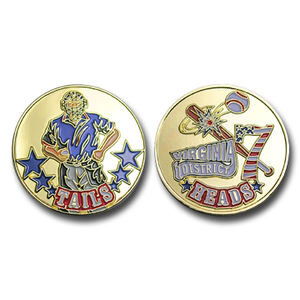 OEM Custom <b>Engraved</b>, Cast, Gold-Plated & Embossed Hollow <b>Metal</b> Souvenirs with Logos - Product Image 3