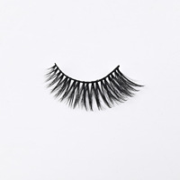 20 paires de faux cils en cheveux synthétiques, bouquets entiers, effet naturel, multi-couches, cils épais