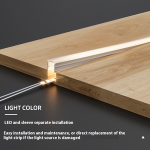 Không có khoan yêu cầu linh hoạt <span class=keywords><strong>LED</strong></span> Strip ánh sáng với Dễ dàng cài đặt Trần cạnh tuyến tính Silicone tay áo hồ sơ ánh sáng - Product Image 2