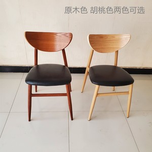 Retro Antique Iron Soft <b>Dining</b> Restaurant <b>Chair</b>-Durable Modern Nordic Leather Commercial Furniture for Hotel Farmhouse Home Bar - Product Image 3