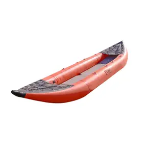 Memancing PVC Kayak kano Kayak kustom tahan air tiup Kayak rekreasi dengan DWF Padded kursi laut packraft kano perahu