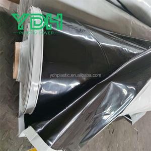Film en polyéthylène LDPE noir et blanc, rouleau de bâche plastique, largeur max. 24 m, bâche de protection pour <span class=keywords><strong>ensilage</strong></span>, film plastique pour serre - Product Image 1