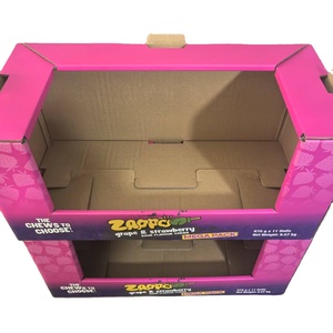 Sacoche en carton personnalisée de Sam's WM Bonbons à grignoter Boîte de présentation en carton ondulé empilable PDQ <span class=keywords><strong>pour</strong></span> supermarché - Product Image 2