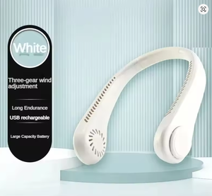 Ventilateur de cou portable sans pales rechargeable 2026, nouveau modèle longue durée, 3 vitesses, mini-refroidisseur d'air pour sports d'été en extérieur - Product Image 2