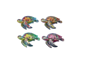 Imán de Resina Promocional para Refrigerador, Recuerdo Decorativo Familiar, Imán de Tortuga con Estampado Dorado para Refrigerador - Product Image 5