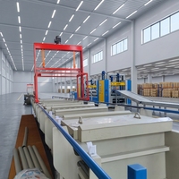 Machine de placage à l'or avec ligne de placage électrolytique en baril, équipement de galvanoplastie métallique