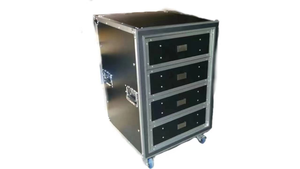 <span class=keywords><strong>Pioneer</strong></span> DJ Mixer Flight Case DJ Rack Controller Transport Desk Aluminium Tool <span class=keywords><strong>Tour</strong></span> Box Road Rack Space 4 Tiroirs Flight case - Product Image 2