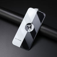 Pelindung Layar Kaca Tempered Transparan 0.5 mm 9H 3D Tanpa Bingkai Ultra Besar dengan Potongan Berlian untuk 17 Pro Max