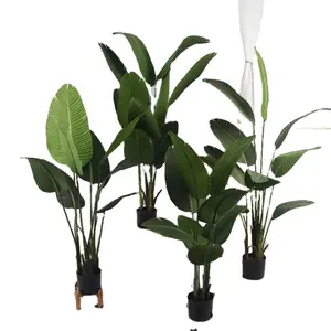 Songtao Groothandel Op Maat Gemaakte Kunstmatige Palmboom Met Planter Kunstmatige Boom Bananenblad Bonsai Indoor Decoraties