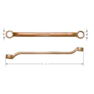 ประแจกล่องคู่ชดเชย BC7075B ampco ประแจเบริลเลียมทองแดง (นิ้ว) ประแจไม่เกิดประกายไฟประแจและประแจปรับได้ - Product Image 1