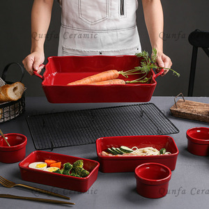 China Wholesale Custom Printed Cake Kitchenware Baking Ceramic <strong>Bakeware</strong> <strong>Sets</strong> - Product Image 5