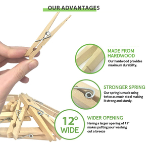 Venta caliente Clip <span class=keywords><strong>de</strong></span> <span class=keywords><strong>madera</strong></span> natural Color <span class=keywords><strong>Ropa</strong></span> Pin Mini <span class=keywords><strong>pinzas</strong></span> <span class=keywords><strong>de</strong></span> <span class=keywords><strong>madera</strong></span> - Product Image 4