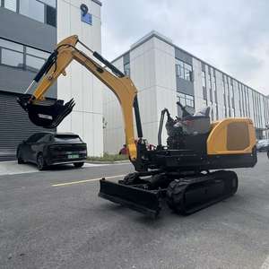 Ce-Gecertificeerde 2.5 Ton Bouwmachines Kleine Graafmachine Met <span class=keywords><strong>Mini</strong></span>-Oplaadvermogen En Geschikt Om De Graafmachine Te Slepen - Product Image 1