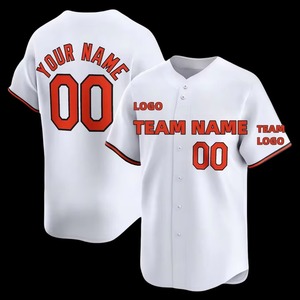 Custom <b>Baseball</b> Jersey Team Uniform Set Sublimated Stitched Numbers Breathable Personalized Plus Size 100% Polyester - Product Image 6