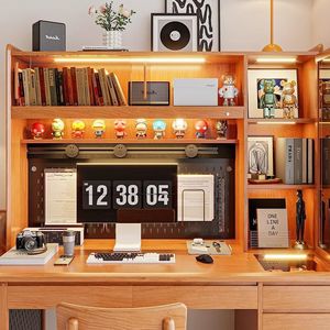 Solid Wood Japanese Style <b>Desk</b> With Bookshelf Integrated Home <b>Study</b> Furniture Cherry Wood Computer <b>Desk</b> Office <b>Study</b> <b>Desk</b> - Product Image 4