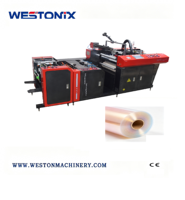 Machine de plastification thermique électrique automatique WESTONIX 540A, vitesse 30m/min, adhésif sensible à la pression, pour boîtes en plastique et papier, haute performance