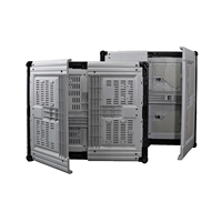 HUADING Boîte à palette en plastique pliable robuste pour le stockage des aliments Ventilation par grille pour le fret et l'équipement de stockage des légumes