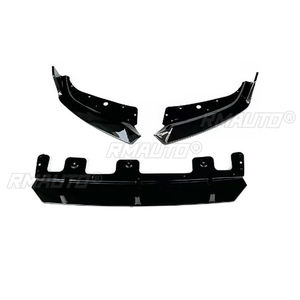 Spoiler de labio para parachoques delantero BMW X1 U11 IX1 M Sport 2023+ Negro Brillante Protector de Parachoques Delantero Divisor Inferior Estilo Automotriz - Product Image 3