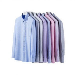 Chemise Formelle Homme Printemps-Automne en Coton Biologique Écologique à Manches Longues 300g Popeline Séchage Rapide Couleur Unie Logo Personnalisé - Product Image 4
