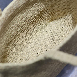 Borsa da viaggio intrecciata a mano alla moda con marchio da spiaggia in tessuto Lafite - Product Image 4