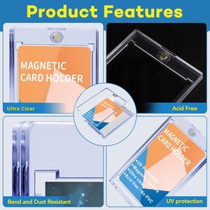 Một cảm ứng siêu 35pt chủ thẻ từ UV thẻ bảo vệ cho giao dịch thẻ Top loader thuận tiện văn phòng & Trường Học cung cấp - Product Image 2