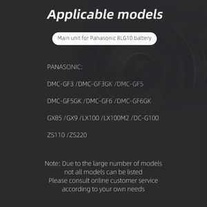 LX100 ZS60 카메라 DMC-GX7 Lumix DMC-GF6 위한 DMW-BTC9 충전식 배터리 팩 DMW-BLG10 배터리 - Product Image 4