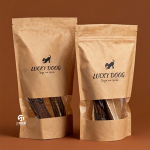 Bolsas de Embalaje para Alimentos para Mascotas, Personalizadas OEM/ODM, de Lujo, Ecológicas, de Papel Kraft y Plástico con Ventana, con Cinta y Control de Olores para Perros y Gatos - Product Image 4