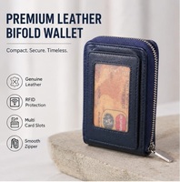Dompet Kulit Asli Buatan India untuk Pria dengan Banyak Slot Kartu Dijual