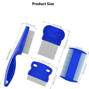 Ensemble de toilettage classique écologique pour animaux de compagnie, <span class=keywords><strong>peigne</strong></span> anti-puces en plastique avec brosse à poils flottants et <span class=keywords><strong>aiguille</strong></span> à dents, fabriqué en Chine pour chiens - Product Image 2