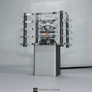 Lampe murale moderne de style Bauhaus avec un design décoratif carré multicouche créatif pour chambre à coucher, montage en surface - Product Image 5