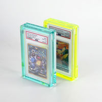 En stock : Étui de protection antichoc en acrylique plastique anti-jaunissement pour cartes de jeu classées