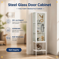 Meuble Vitrine Métallique à Porte Simple en Acier, Bibliothèque, Meuble de Présentation – Prix Usine – Offre Spéciale