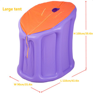Sauna de <span class=keywords><strong>vapor</strong></span> inflable, olla de 4,2 L y 2000W con enchufe europeo y estadounidense, <span class=keywords><strong>baño</strong></span> portátil para perder peso, terapia de desintoxicación, tienda de <span class=keywords><strong>vapor</strong></span> grande - Product Image 2