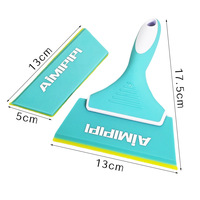 Raclette en silicone de haute qualité PP+Caoutchouc Tendon de Bœuf, large raclette à eau pour nettoyage de pare-brise, application de film automobile