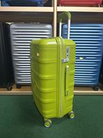 Ensemble de bagages en matériau PP 3 pièces Valise à coque rigide légère à roulettes pivotantes 20 24 28 pouces Serrure TSA Roues silencieuses Logo personnalisé