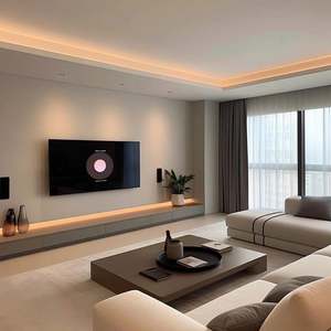 Italian Minimalist Style Custom Home <b>Furniture</b> Wooden Clothes Desk TV Cabinet for Living Room Bedroom Apartment Hotel/Villa - Product Image 5