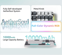 Teclado Mecánico VGN V108 Tri-Modo, 108 Teclas, Tamaño Completo, Gasket, Hot Swap, RGB, Keycaps PBT, 8000mAh, para Juegos y Oficina