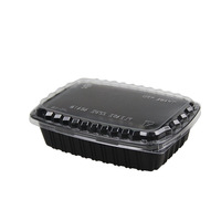 Récipients de restauration rapide de boîte à lunch en plastique jetable de nouveau style, boîte d'emballage alimentaire avec couvercle
