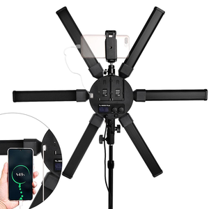Luz LED Plegable <span class=keywords><strong>para</strong></span> Fotografía con 6 Paneles, Kit de Iluminación de <span class=keywords><strong>Estudio</strong></span> <span class=keywords><strong>para</strong></span> Grabación de Video, Transmisión en Vivo, Iluminación <span class=keywords><strong>para</strong></span> Creadores de Contenido - Product Image 3