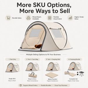 Tente de camping automatique à ouverture rapide, protection solaire argentée, <span class=keywords><strong>abri</strong></span> extérieur - Product Image 5