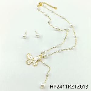 Set di gioielli da donna in grassetto 3 pezzi per feste e matrimoni placcato oro Fine accessori da sposa regalo perfetto - Product Image 1