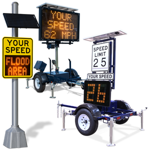 Señal de Velocidad Portátil con Radar para Remolques, Alimentada por Energía Solar, Indicador de Velocidad, Detector de Velocidad de Vehículos, Señal de Control de Tráfico - Product Image 1