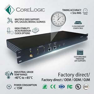 Serveur de temps NTP IEEE 1588 PTP, synchroniseur de temps GPS, récepteur GNSS haute précision avec OCXO double alimentation pour station de base 5G BBU - Product Image 1