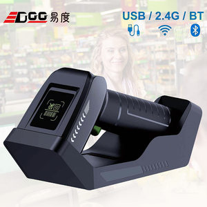 Escáner de Código de Barras Inalámbrico 3 en 1 de Alta Velocidad EDOO, Sensor CMOS, 300 Escaneos/s, para Códigos QR, Base de Carga, Batería de 2200 mAh - Product Image 1
