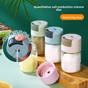 Botella de Vidrio de Alta Calidad de 100 ml para Condimentos, con Tapa de Rosca y Control de Ración de 0.5 g, para Sal, Especias, Hierbas y Condimentos de Cocina - Product Image 2