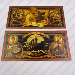 Carte <span class=keywords><strong>film</strong></span> RTS Titanic plaquée or 24k carte de collection en pvc pour les fans - Product Image 1