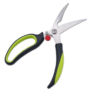 <b>Kitchen</b> <b>Scissors</b> Stainless Steel 8 In Non Slip Handle For Home Use - Product Image 1